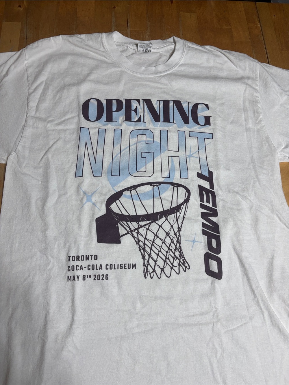 Toronto Tempo Opening Night White Graphic T-Shirt